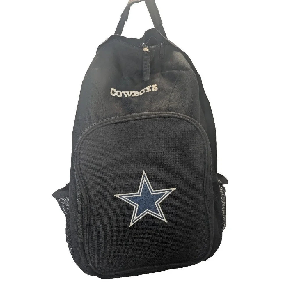 Dallas Cowboys Backpack Mini NFL Bag Pack Black Logo Daypack